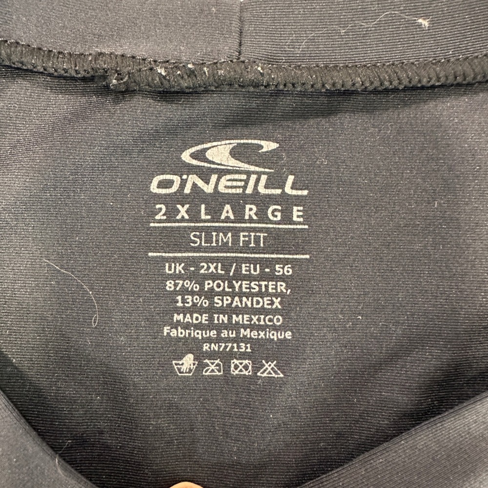 O'Neill Basic‎ Skins Rash Guard Men 2XL Black UPF 50+ Sun Protection | Surfcore - Picture 4 of 6
